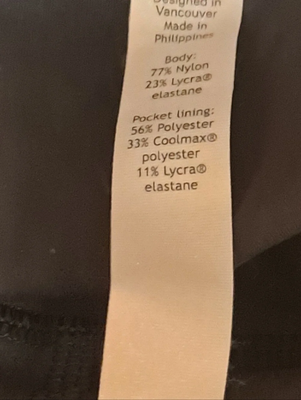 Lululemon High-Waist Black Women's Leggings Sz 4